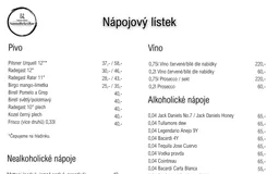 Nápojový lístek